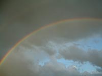 double rainbow in the sky