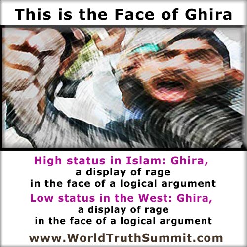 Ghira, Muslim rage